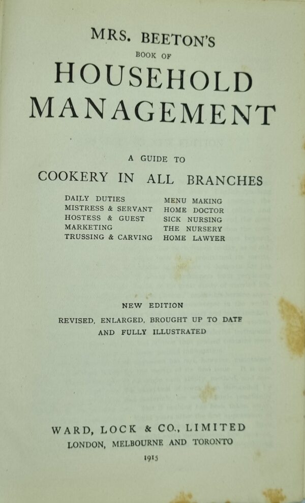 Mrs. Beeton's Book of Household Management - Image 2