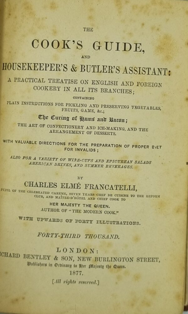 Francatelli's Cook's Guide - Image 2