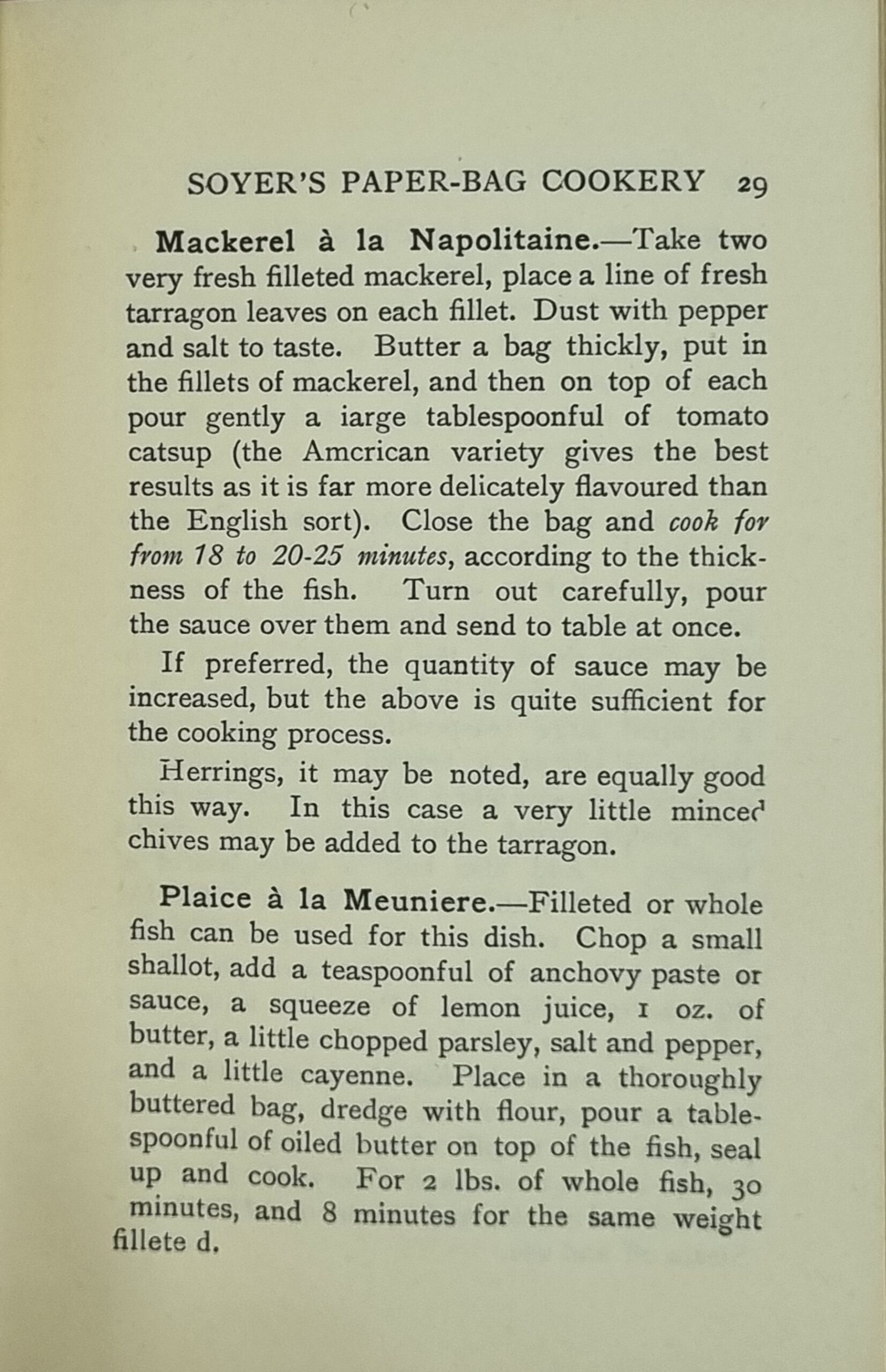 Soyer’s Paper Bag Cookery - Hungry Traveller