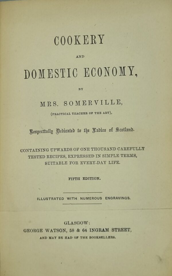 Mrs Somervilles Cookery and Domestic Economy - Image 3