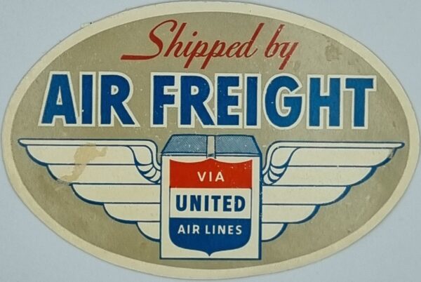 United Airline Air Freight Label