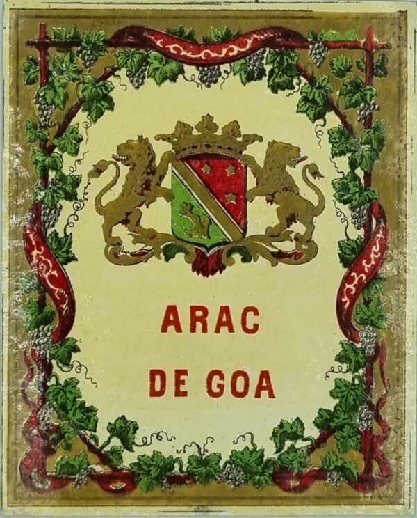 Arac De Goa Alcohol Label