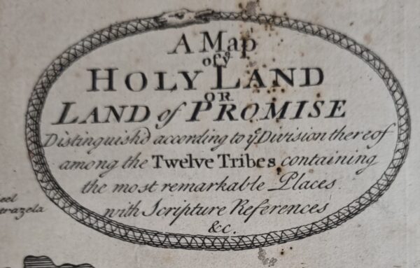 A Map of the Holy Land or Land of Promise (c1760) - Image 2