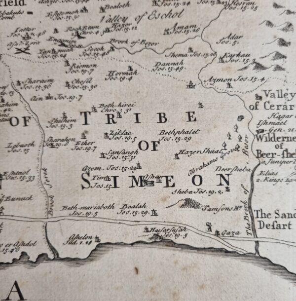 A Map of the Holy Land or Land of Promise (c1760) - Image 4