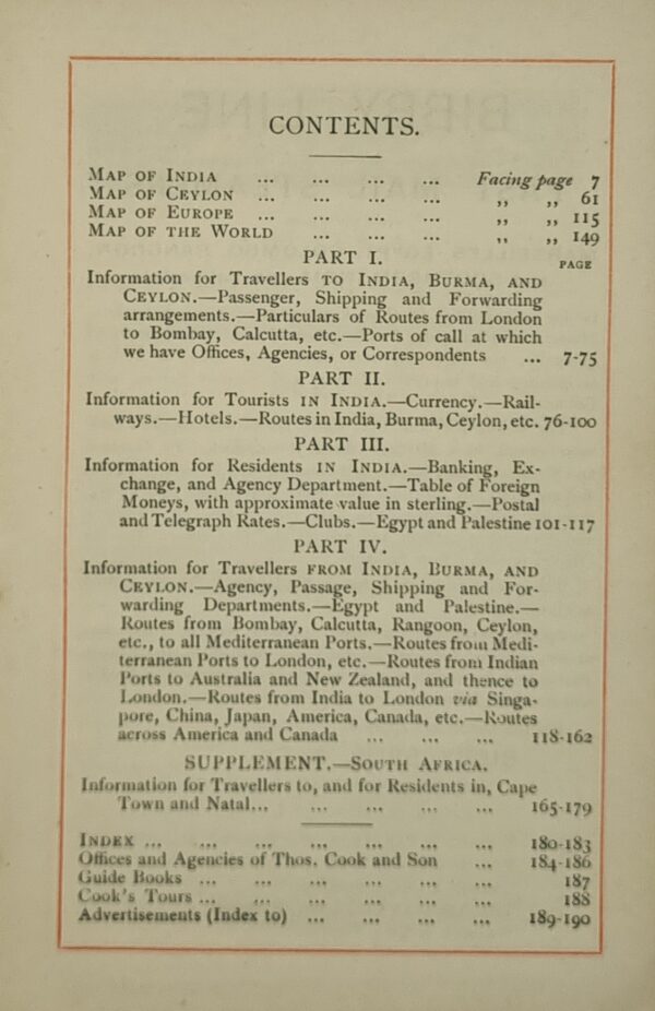 India Burma, Ceylon and South Africa Information For Travellers and Residents - Image 4