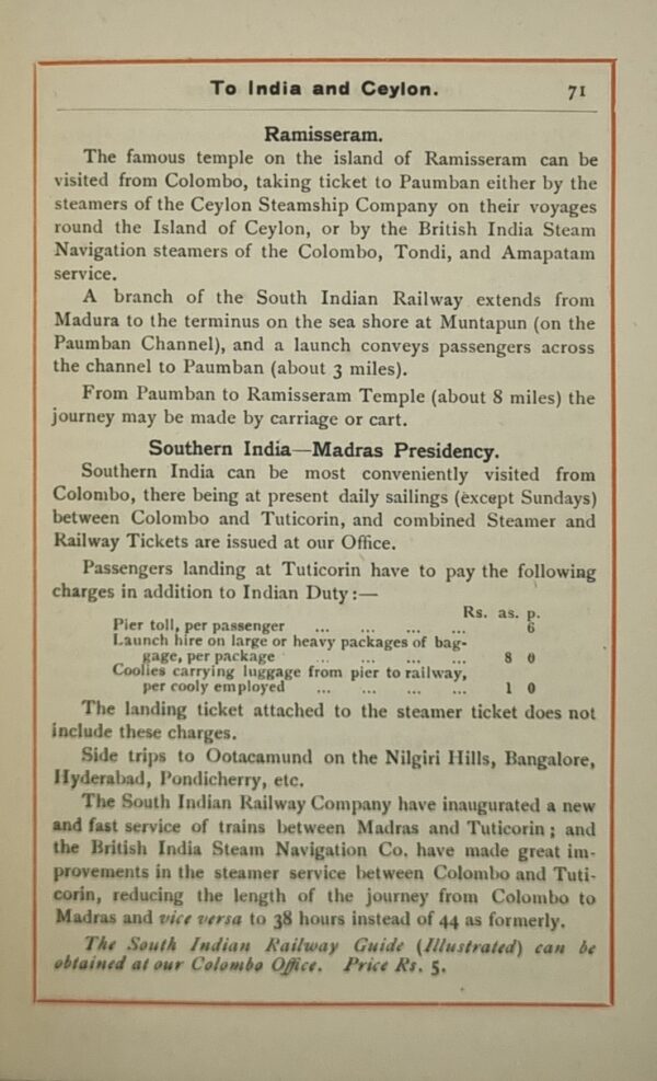 India Burma, Ceylon and South Africa Information For Travellers and Residents - Image 6