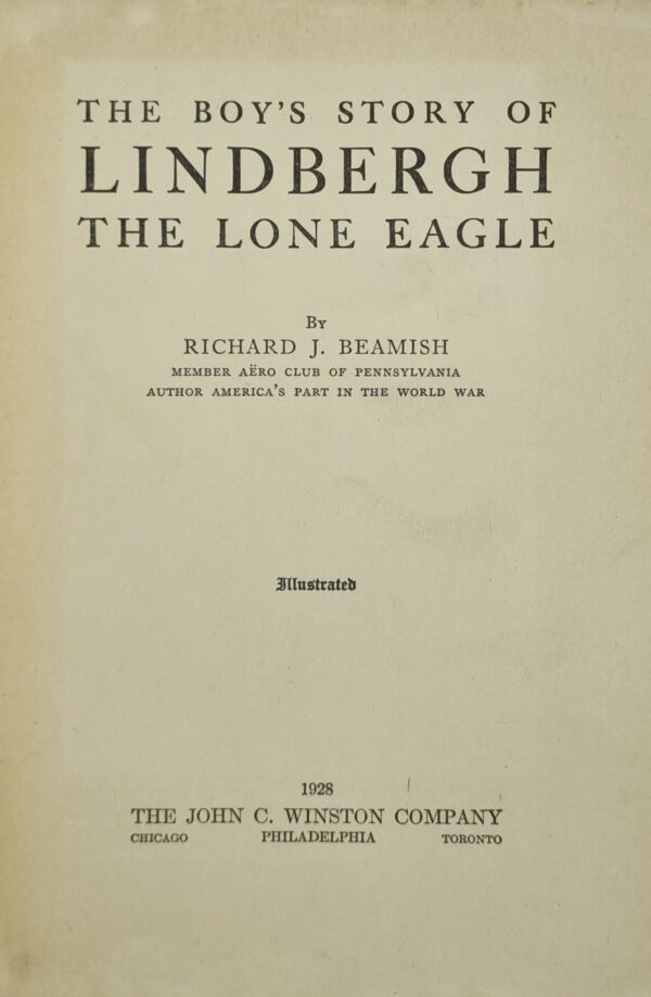 The Boy's Story of Lindbergh The Lone Eagle - Image 2