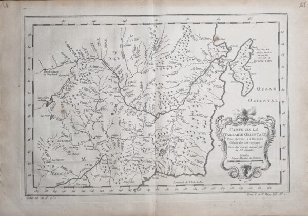 Carte De La Tartarie Orientale - C1770s