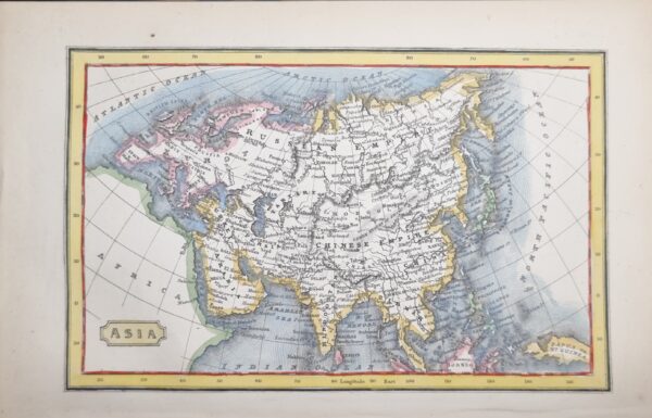 Asia Map Small - 1850