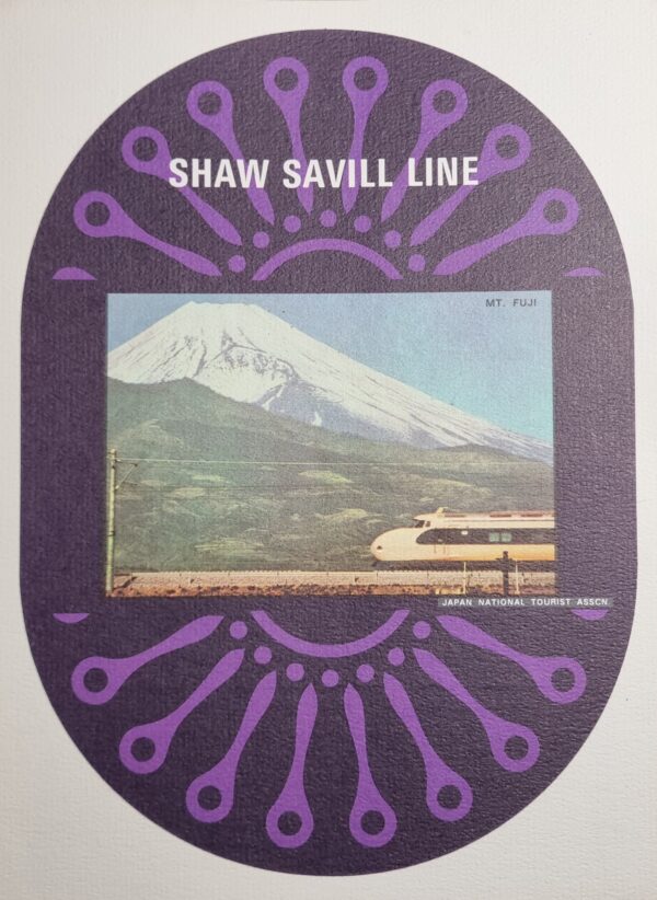 Shaw Savill Line Japanese Menu - Mt Fuji 1969