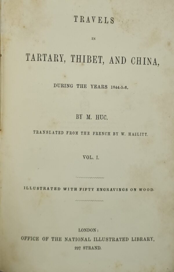 Travels in Tartary, Thibet, and China Vol I - Image 3