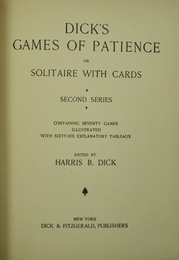 Dick's Games of Patience Solitaire with Cards - Image 2