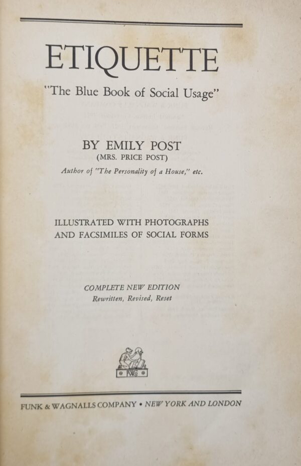 Etiquette: The Blue Book of Social Usage - Image 2